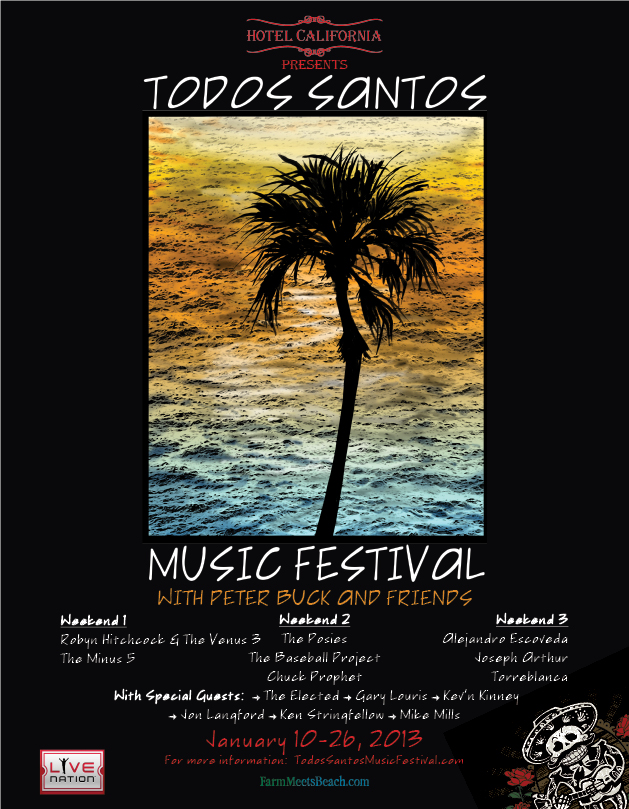 Todos Santos Music Festival 2013 poster, Baja, Mexico