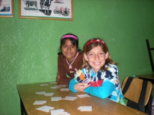 Escuela Pacifica Students Marlina and Anna.