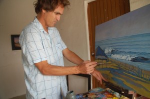 Artist Eric Durazo, Todos Santos, Baja, Mexico