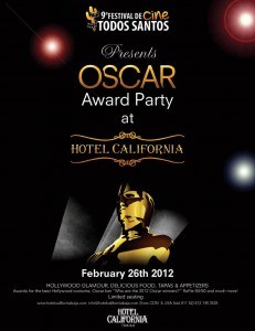 Oscar Award Party, Festival de Cine Todos Santos, Hotel California, Baja, Mexico