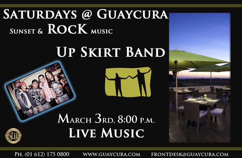 Up Skirt Rock band at Hotel Guaycura, Todos Santos, Baja, Mexico