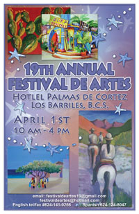 East Cape Festival de Artes Poster 2012,  Los Barriles, Baja, Mexico