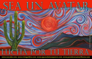 “Be An Avatar, Fight For Your Land.” Poster of the Sierras by Nanette Hayles
