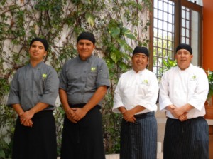 The professional chefs of Grupo Gastronomico Guaycura, Todos Santos, Baja, Mexico