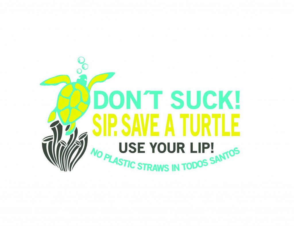 No Straws logo, Todos Santos, Baja, Mexico